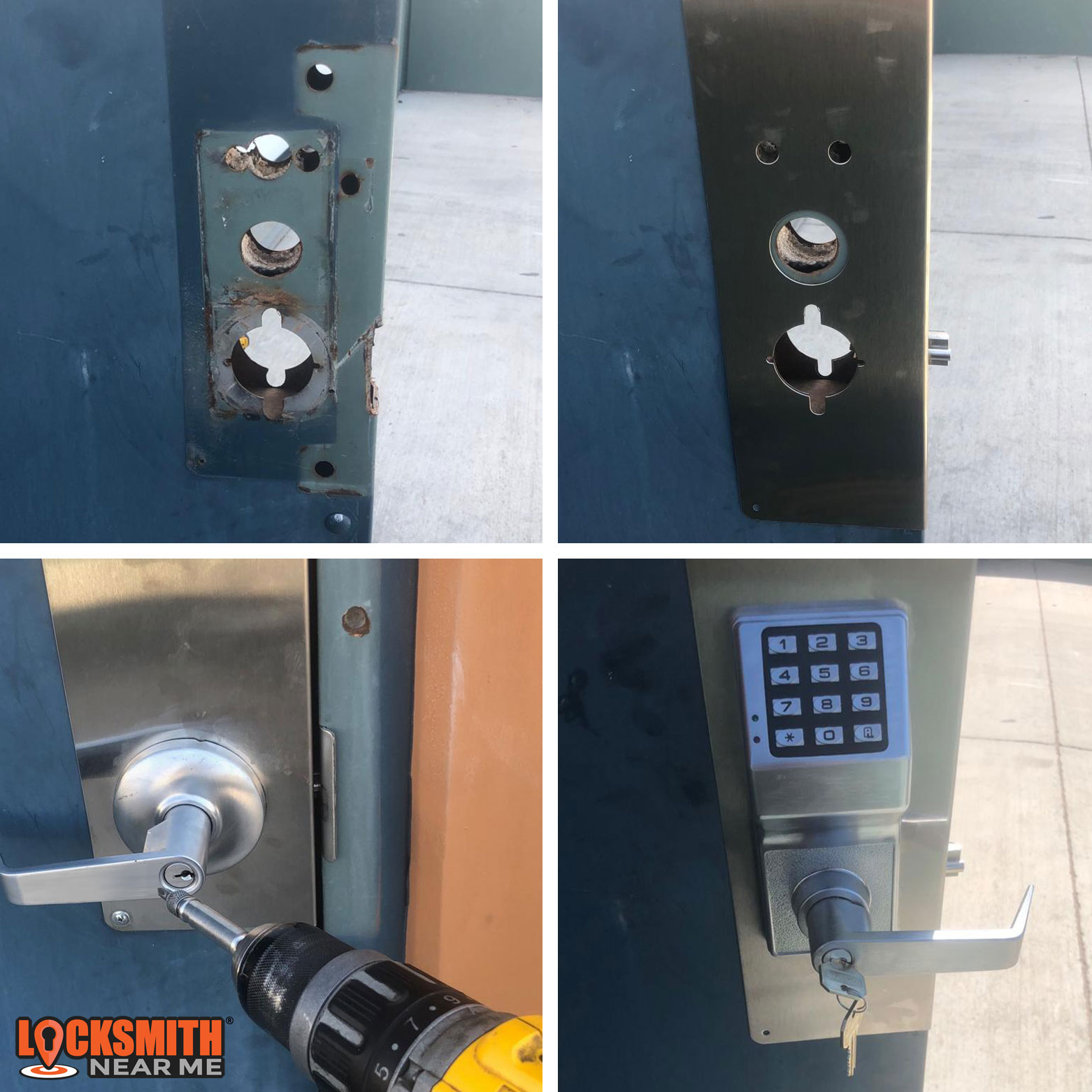 keypad lock install